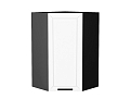 Шкаф верхний угловой Глетчер (920х600х600) graphite/Айленд Силк