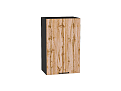 Шкаф верхний с 1-ой дверцей Флэт (716х450х318) graphite/wotan oak 2s
