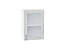 Шкаф верхний с 1-ой остекленной дверцей Лофт (716х500х320) Белый/Nordic Oak