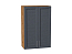 Шкаф верхний с 2-мя дверцами Сканди (920х600х320) Дуб Вотан/Graphite Softwood