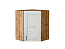 Шкаф верхний угловой Лофт (716х600х600) Дуб Вотан/Nordic Oak