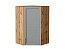 Шкаф верхний угловой Сканди (920х600х600) Дуб Вотан/Grey Softwood