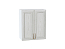 Шкаф верхний с 2-мя дверцами Шале (716х600х320) Белый/White Dreamline