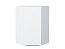 Шкаф верхний угловой Фьюжн (920х600х600) Белый/Silky White