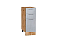 Шкаф нижний с 3-мя ящиками Валерия-М (816х300х478) Дуб Вотан/Серый металлик дождь светлый