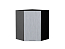 Шкаф верхний угловой Валерия-М (716х600х600) Graphite/Серый металлик дождь светлый