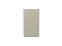 Шкаф верхний торцевой Фьюжн (716х300х306) Белый/silky grey