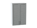 Шкаф верхний с 2-мя дверцами Сканди (920х600х320) Белый/grey softwood