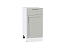 Шкаф нижний с 1-ой дверцей и ящиком Сканди (816х400х480) Белый/Cappuccino Softwood
