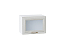 Шкаф верхний горизонтальный остекленный Шале (358х500х320) Белый/White Dreamline