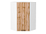 Шкаф верхний угловой Флэт (920х600х600) Белый/Wotan Oak 2S