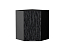 Шкаф верхний угловой Валерия-М (716х600х600) Graphite/Черный металлик дождь