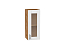 Шкаф верхний с 1-ой остекленной дверцей Лофт (716х300х320) Дуб Вотан/Super White