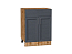 Шкаф нижний с 2-мя дверцами и ящиком Сканди (816х600х480) Дуб Вотан/Graphite Softwood