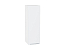 Шкаф верхний с 1-ой дверцей Фьюжн (920х300х320) Белый/Silky White