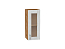 Шкаф верхний с 1-ой остекленной дверцей Лофт (716х300х320) Дуб Вотан/Nordic Oak