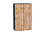 Шкаф верхний с 2-мя дверцами Флэт (920х600х318) Graphite/Wotan Oak 2S