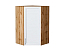 Шкаф верхний угловой Сканди (920х600х600) Дуб Вотан/White Softwood