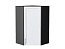 Шкаф верхний угловой Сканди (920х600х600) Graphite/White Softwood