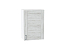 Шкаф верхний с 1-ой дверцей Лофт (716х500х320) Белый/Nordic Oak