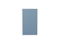 Шкаф верхний торцевой Фьюжн (716х300х306) Белый/silky blue
