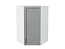 Шкаф верхний угловой Сканди (920х600х600) Белый/Grey Softwood