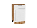 Шкаф нижний с 1-ой дверцей и ящиком Сканди (816х500х480) Дуб Вотан/white softwood