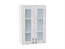 Шкаф верхний с 2-мя остекленными дверцами Лофт (920х600х320) Белый/Nordic Oak