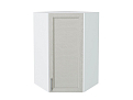 Шкаф верхний угловой Сканди (920х600х600) Белый/cappuccino softwood