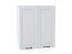 Шкаф верхний с 2-мя дверцами Ницца (920х800х318) Белый/Blanco