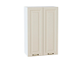 Шкаф верхний с 2-мя дверцами Ницца (920х600х318) Белый/Агат