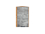 Шкаф верхний торцевой Флэт (716х300х306) Дуб Вотан/Temple Stone 2S
