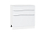 Шкаф нижний с 3-мя ящиками Фьюжн (816х800х480) Белый/Silky White