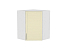 Шкаф верхний угловой Сканди (920х600х600) Белый/Ivory Wood
