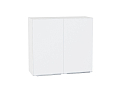 Шкаф верхний с 2-мя дверцами Фьюжн (716х800х320) Белый/silky white