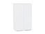 Шкаф верхний с 2-мя дверцами Фьюжн (920х600х320) Белый/Silky White