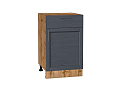 Шкаф нижний с 1-ой дверцей и ящиком Сканди (816х500х480) Дуб Вотан/graphite softwood