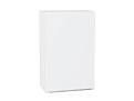 Шкаф верхний с 1-ой дверцей Фьюжн (920х600х320) Белый/silky white