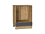 Шкаф нижний под духовку Сканди (816х600х476) Дуб Вотан/Graphite Softwood