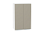 Шкаф верхний с 2-мя дверцами Фьюжн (920х600х320) Белый/Silky Grey