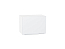 Шкаф верхний горизонтальный Фьюжн (358х500х320) Белый/Silky White