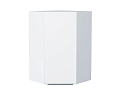 Шкаф верхний угловой Фьюжн (920х600х600) Белый/silky white