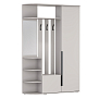 Шкаф комбинированный Кармен-7 New (с зеркалом) кашемир/ДВПО белый