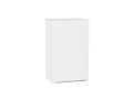Шкаф верхний с 1-ой дверцей Фьюжн (716х450х320) Белый/silky white