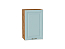Шкаф верхний с 1-ой дверцей Ницца (716х450х318) Дуб Вотан/Голубой