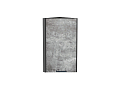 Шкаф верхний торцевой Флэт (716х300х306) graphite/temple stone 2s