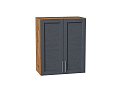 Шкаф верхний с 2-мя дверцами Сканди (716х600х320) Дуб Вотан/graphite softwood