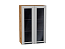 Шкаф верхний с 2-мя остекленными дверцами Глетчер (920х600х318) Дуб Вотан/Гейнсборо Силк