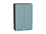 Шкаф верхний с 2-мя дверцами Флэт (920х600х318) Graphite/Grey-green In 2S
