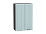 Шкаф верхний с 2-мя дверцами Ницца (920х600х318) Graphite/Голубой